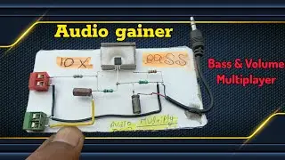 audio gain booster circuit | bc547/ How to make Audio Gainer