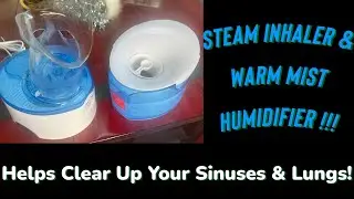 Crane Steam Inhaler Converts Easy To A Warm Mist Humidifier!