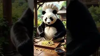 Cooking with Paws: Panda&rsquo;s Tasty Secret #PandaCooking #aichef #shorts #cutechef