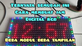 Membuat jam digital p10 rgb#merapiteknik #merapiteknik