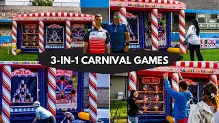 3-in-1 Carnival Games Booth for Company Picnics & Corporate Events Los Angeles, Riverside, Las Vegas