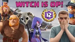 BEST WITCH DECK! 12 Win Witch Giant Miner Hybrid Deck LIVE Grand Challenge Gameplay - Clash Royale
