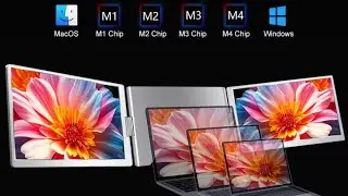 TUTT 16&rdquo; Dual Screen Portable Monitor for Laptop 12&rdquo;-18.5&rdquo;&ndash; 16:10 Ratio IPS, Single USB-C Cable S900