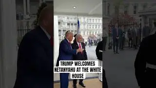 Trump Welcomes Netanyahu At The White House #israel #whitehouse #trump