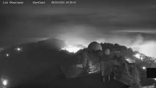SCU Lightning Complex Fire Burns through Lick Observatory
