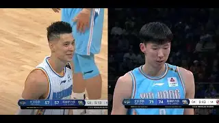 【圣诞大战 错失绝杀】林书豪 21+4+5 vs 周琦 23+13+0  Jeremy Lin  vs ZhouQi Christmas Game CBA  20191225