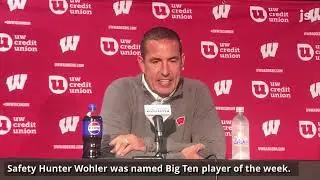 Wisconsin coach Luke Fickell looks ahead to Big Ten opener at Purdue