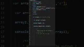 Comment your answer #javascriptquiz