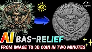 CREATE Bas-Relief Coins from ANY Image in 2 Minutes!