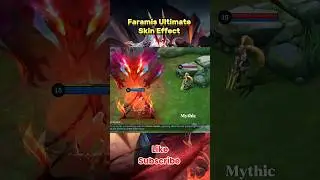 Faramis Ultimate Skin Effect #mobilelegends #viralvideo #shorts