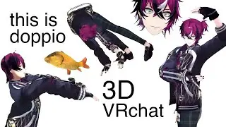 doppio dropscythe 3D funny glitches, dances & cute moments in VRchat debut 🐣 Nijisanji EN Highlights