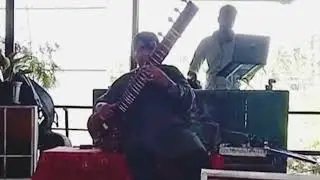 live sitar with  dj techno music  #Baba au rhum cafe Anjuna Goa