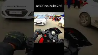 ktm rc390 vs ktm duke250 drag race😱🥵 #shorts #bike #rider #motovlog #vlog #ktm