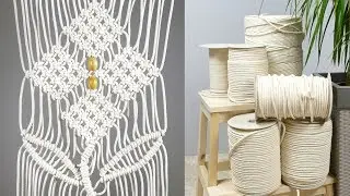 DIY Macramé Flower Wall Hanging | Easy Room Decor Tutorial