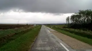 In the middle of nowhere in Serbia, walking from Kaluđerovo to Bela Crkva