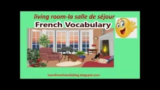 Living Room Objects- French Vocabulary