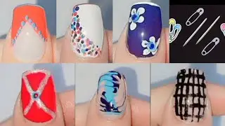 Top 6 Easy Nail Design💅 | using Toothpick at Home💅#myart #easyNailArt #naildesign #viral #myhand