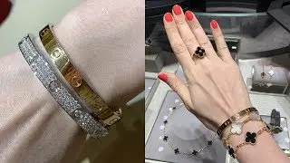 Браслеты Cartier с бриллиантами Love | Видеоблог о покупках Van Cleef and Arpels