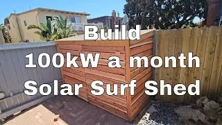Build $1500 Redwood Shed Including Balcony Solar
