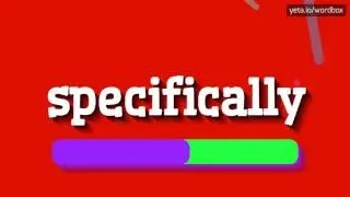 SPECIFICALLY - HOW TO PRONOUNCE IT!?