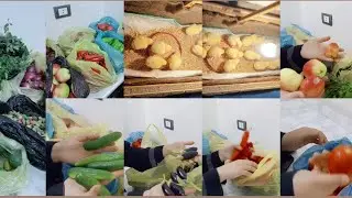 مشتريات السوق الاسبوعيه 🌿مليت بيتي خير وبارخص الاسعار وتعالوا اعرفكم مشروعي الجديد🐥🐣