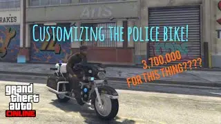 Customizing the police bike in GTA 5 ￼#gta #police #shorts #video #viralvideo #explore #funny #fypシ 