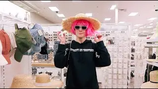 wearing a cheap pink wig in public