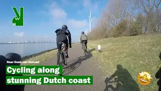 Cycling along stunning Dutch coast