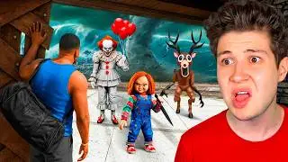 100 MANERAS EXTREMAS de PROTEGER mi CASA en GTA 5! 🏡☢️ (Pel&iacute;cula)