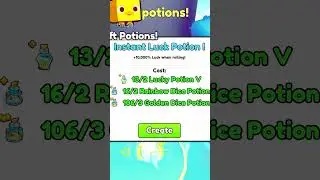 Instant luck potion 1,2,3 - How to make them all in PETS GO RNG Game #shorts #roblox