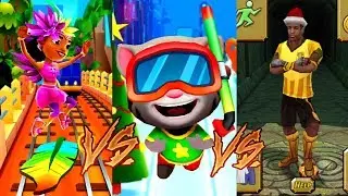 Том Бег За Золотом Vs Subway Surfers Rio Vs Temple Run 2 Прохождение
