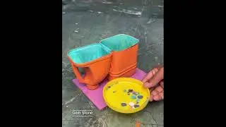 Creatively Unique Pen-Holder Craft usingRecycled Plastic Gallon#penholder #diycrafts #recycledcrafts