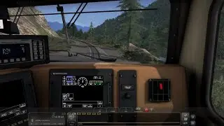 AC4400CW  - FULL THROTTLE 0-40mph with a freight train 3027 tons