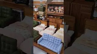 Teak Wood Dollhouse Furniture 1/6 - Made to Order #tinyhometinygoods #miniature #dollhouse