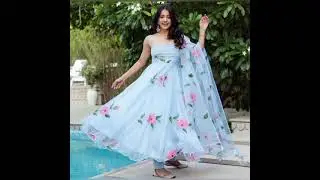 2022 ke sabse awesome or unique frock designs for party, college, office ....... ## girls fashion#