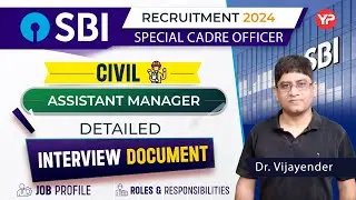 Detailed Interview document for SBI Assistant Manager Civil Interview preparation 2025