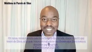 l'Esprit de Dieu m'a créé et le souffle du tout puissant m'anime