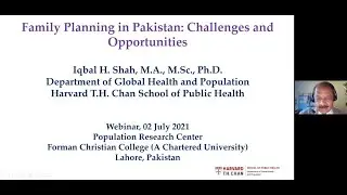 Family Planning in Pakistan Challenges and Opportunities