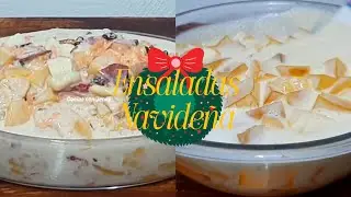 2 ensaladas qué no pueden faltar en tu cena de navidad 🎄/Cocina con Jenny 