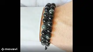 Men's Gemstone Bracelets #bracelet #jewelry #fashionstyle #stonebeads #crystals #accessories