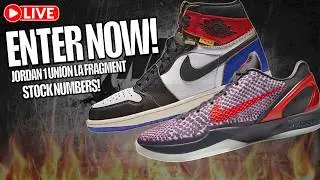 ENTER NOW! JORDAN 1 UNION LA FRAGMENT & KOBE 6 HOLLYWOOD!