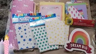 Adding more #dollartree items to my #unicorn & #rainbowjournal 🦄🌈