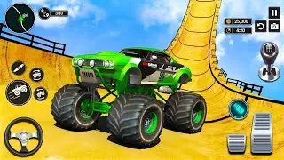 Monster Truck Mega Ramp Stunt Impossible Drive - Car Stunt Racing Game - Android Gameplay #225