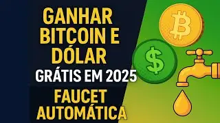 💰 Ganhar Bitcoin e D&oacute;lar Gr&aacute;tis em 2025 | Faucet Autom&aacute;tica Simples e R&aacute;pida