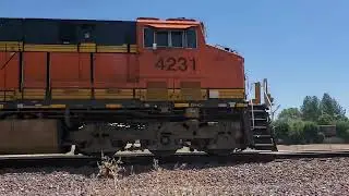 BNSF Manifest train passing Marks and Shaw Fresno ca