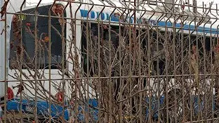 Plac z wycofanymii z eksploatacji trolejbusami Solarisa pierwszej i drugiej generacji