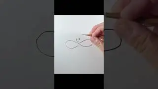 Infinity Symbol ♾️ Black & White Line Art | Calm & Meaningful Ink Drawing