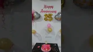 #happyanniversary | 25th Happy Anniversary Decoration, #ytshorts #trending