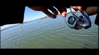 Striper fishing breaking in my rod and reel