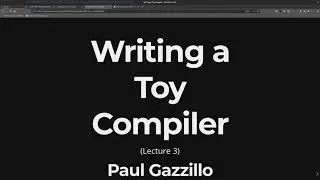 Lecture 03: Compiler overview, toy compiler implementation (COP-3402 Fall 2020)